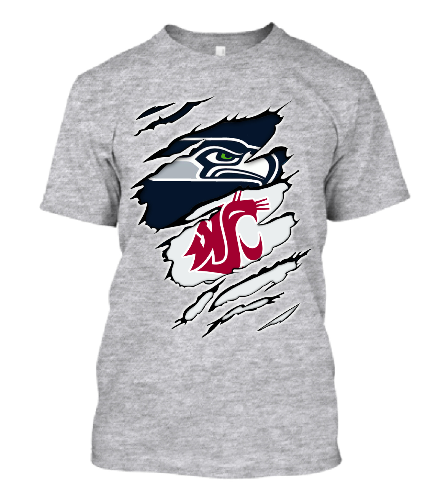 Seahawks Cougars Ripped T-Shirt
