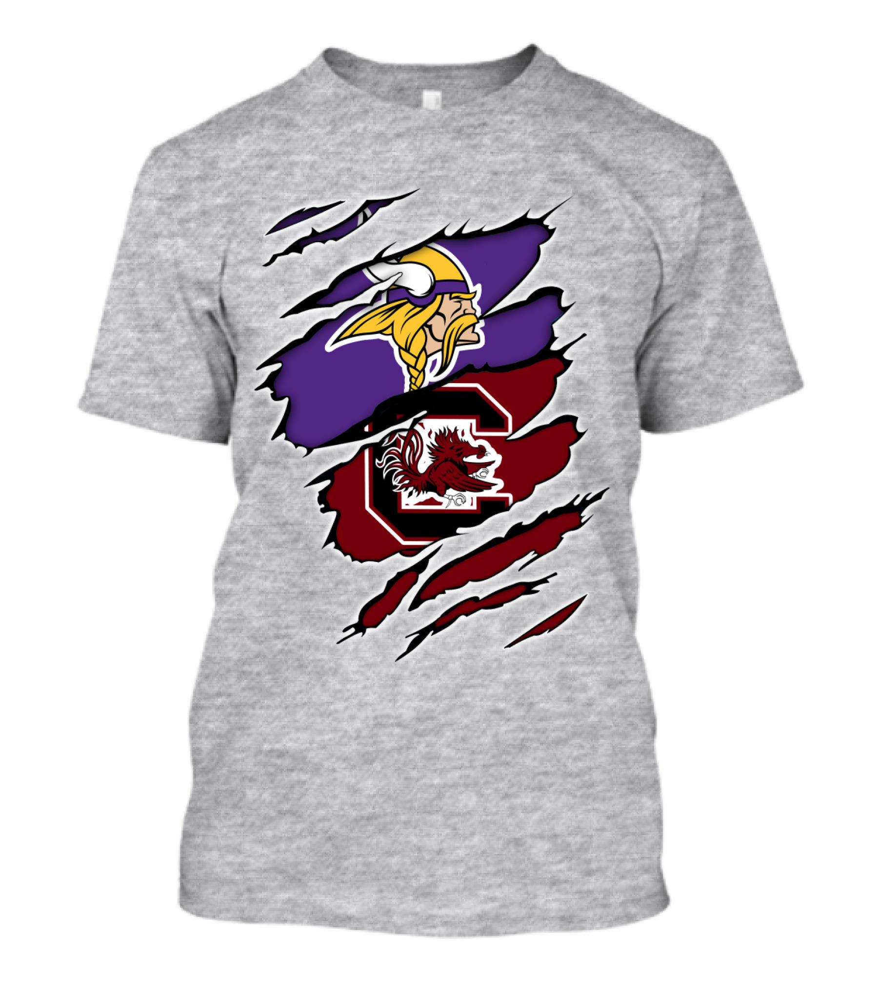 Minnesota Vikings South Carolina Gamecocks Claw T-Shirt