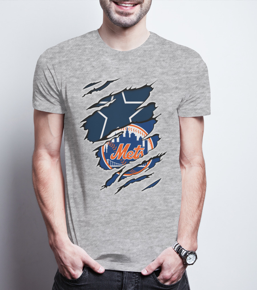 Dallas Cowboys New York Mets Crossover T-Shirt