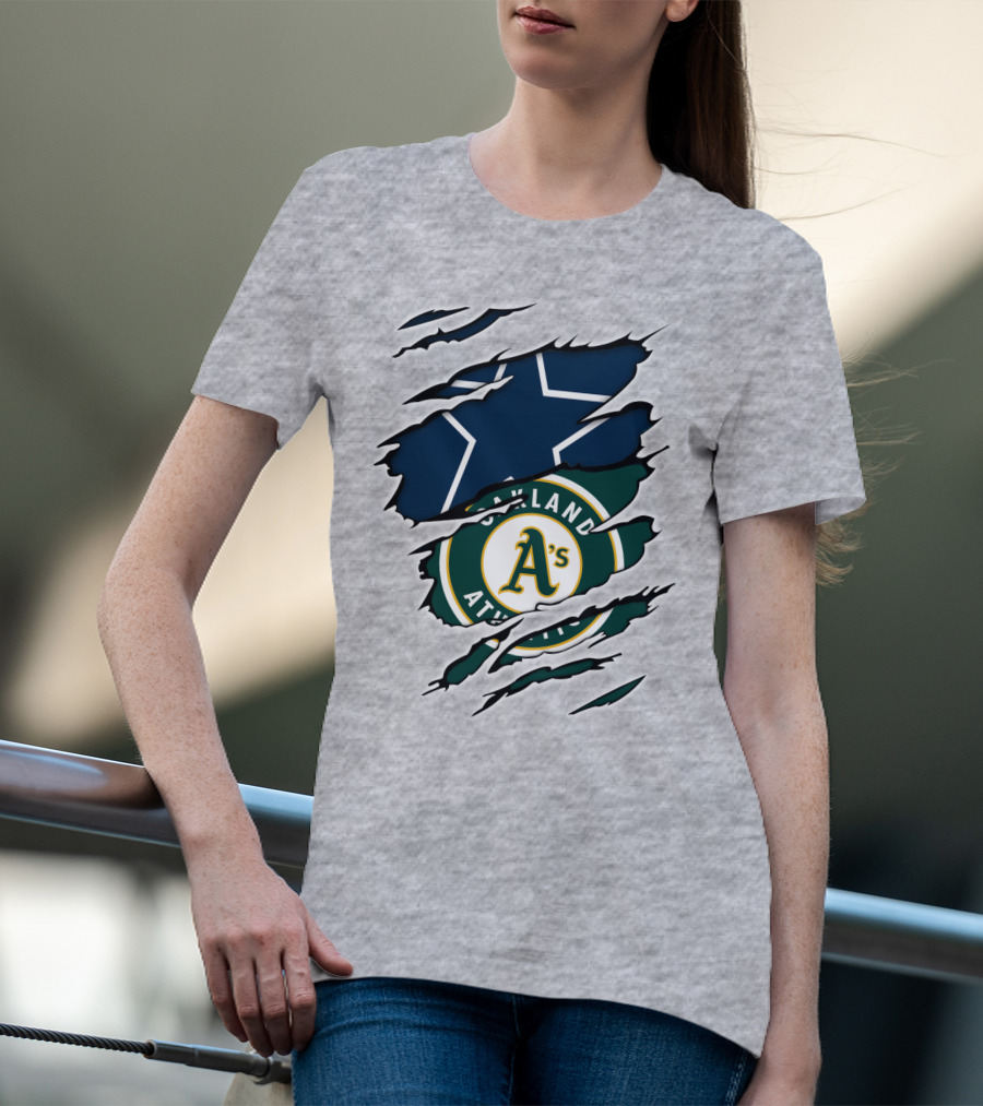 Oakland Athletics Cowboys Star Burst T-Shirt
