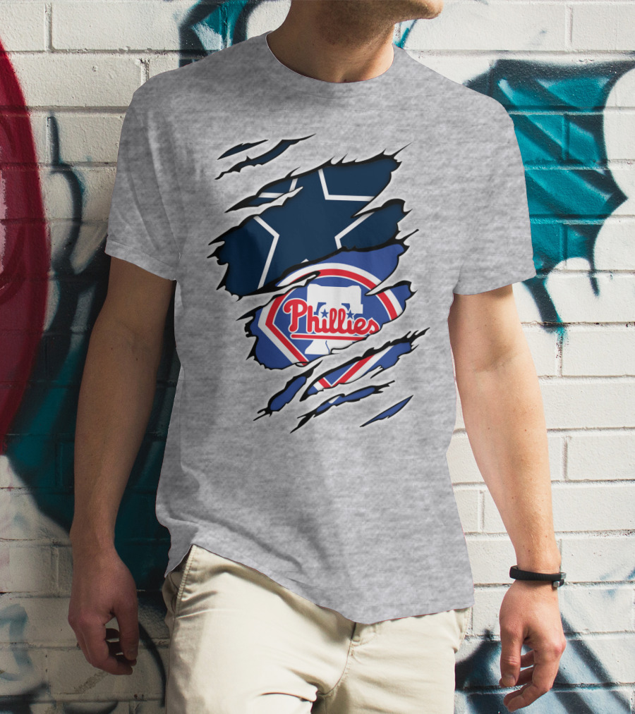 Dallas Cowboys Philadelphia Phillies Mashup T-Shirt