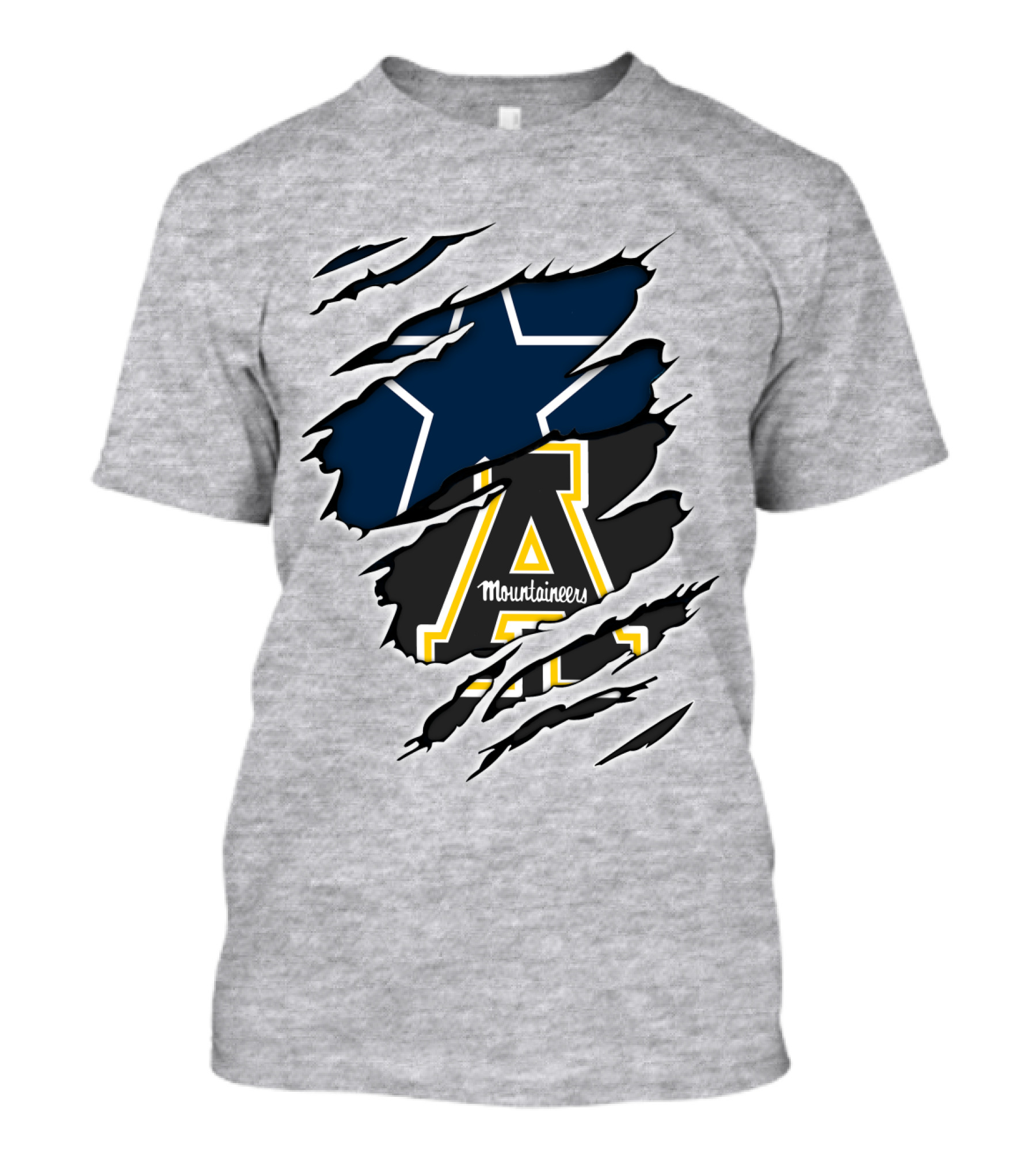 Cowboys Mountaineers Logo Combination T-Shirt