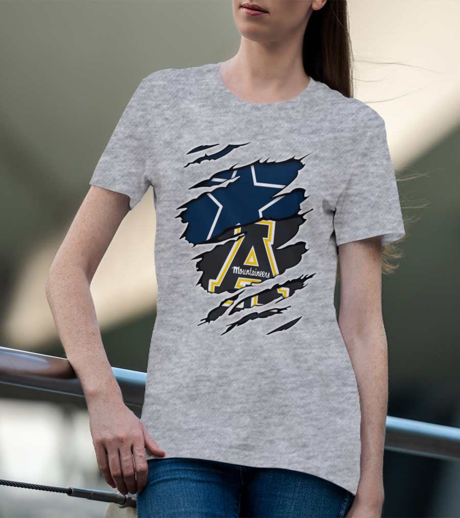 Cowboys Mountaineers Logo Combination T-Shirt