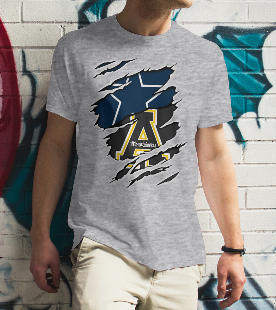 Cowboys Mountaineers Logo Combination T-Shirt