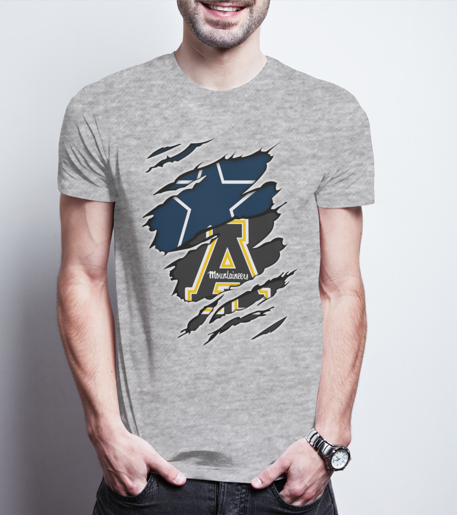 Cowboys Mountaineers Logo Combination T-Shirt