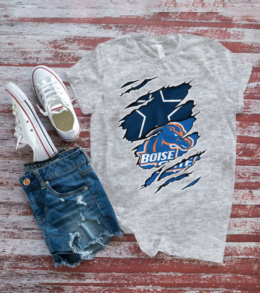 Boise State Cowboys Star Logo Mashup T-Shirt