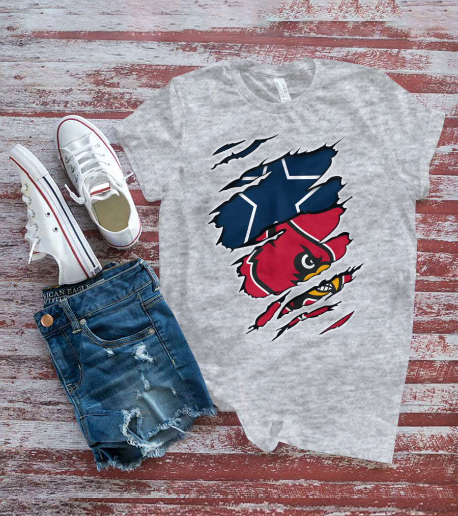 Cowboys Louisville Cardinals Tech Cowboys T-Shirt
