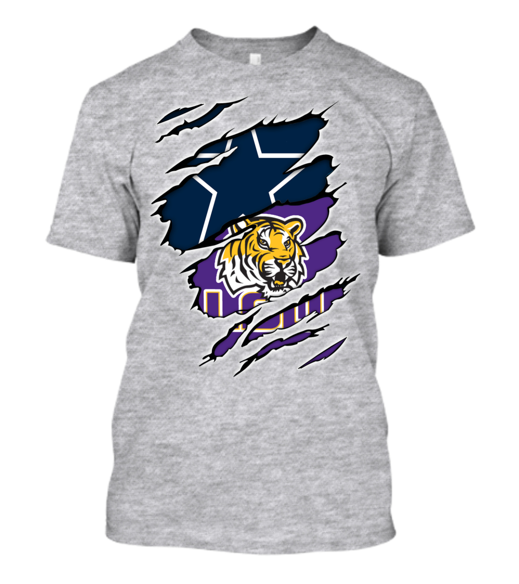 Dallas Cowboys LSU Tigers Combine T-Shirt
