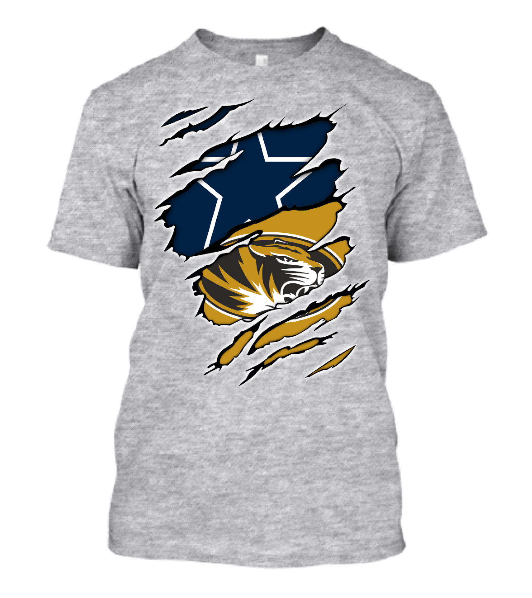 Cowboys Missouri Cowboys Tiger Stripe Star T-Shirt