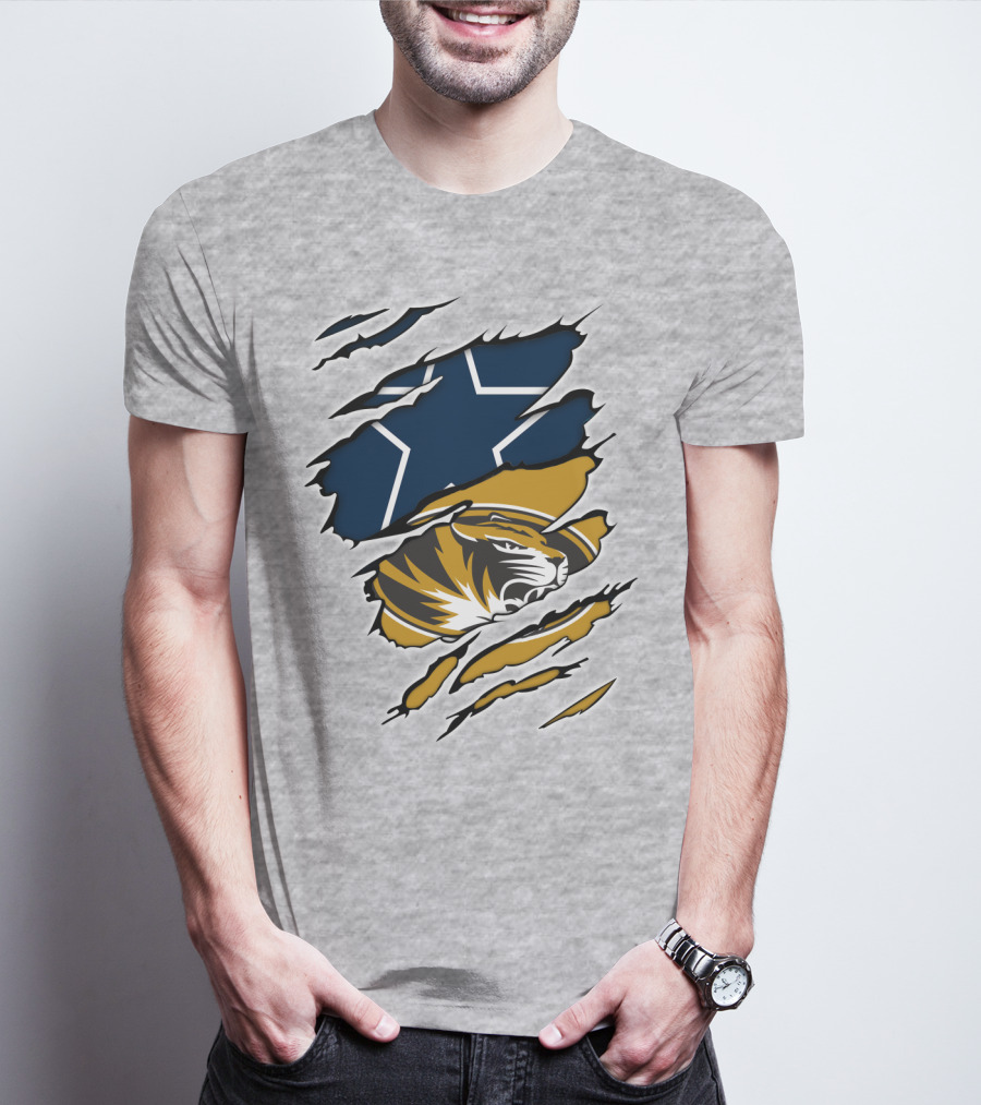 Cowboys Missouri Cowboys Tiger Stripe Star T-Shirt