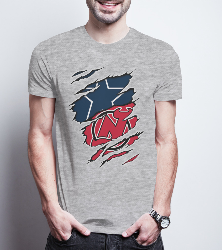 Dallas Cowboys New Jersey Devils Fusion T-Shirt