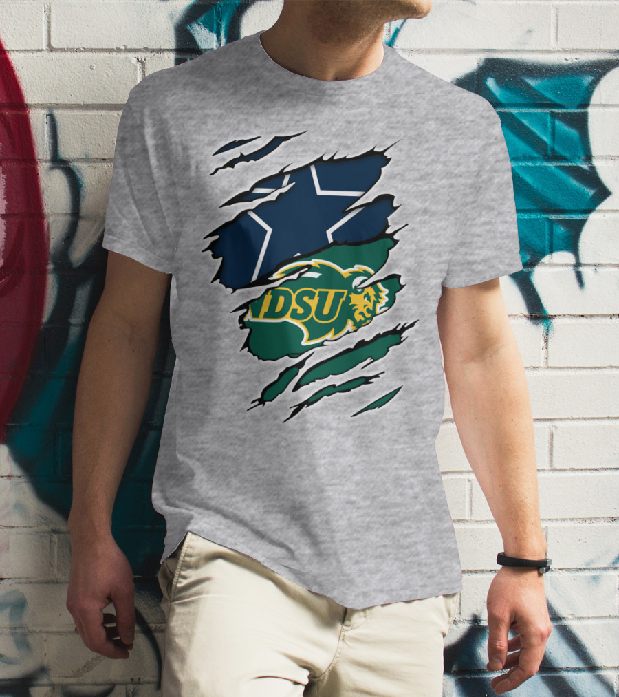 Cowboys NDSU Bison Dallas Pride T-Shirt