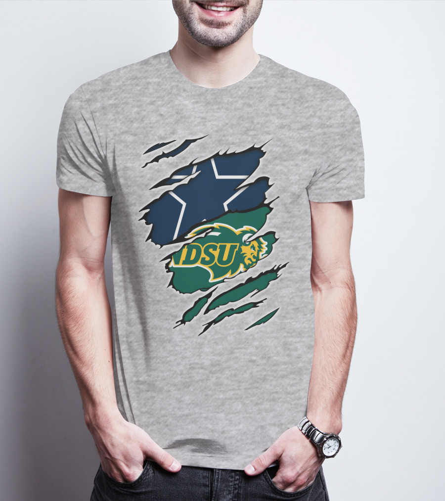Cowboys NDSU Bison Dallas Pride T-Shirt
