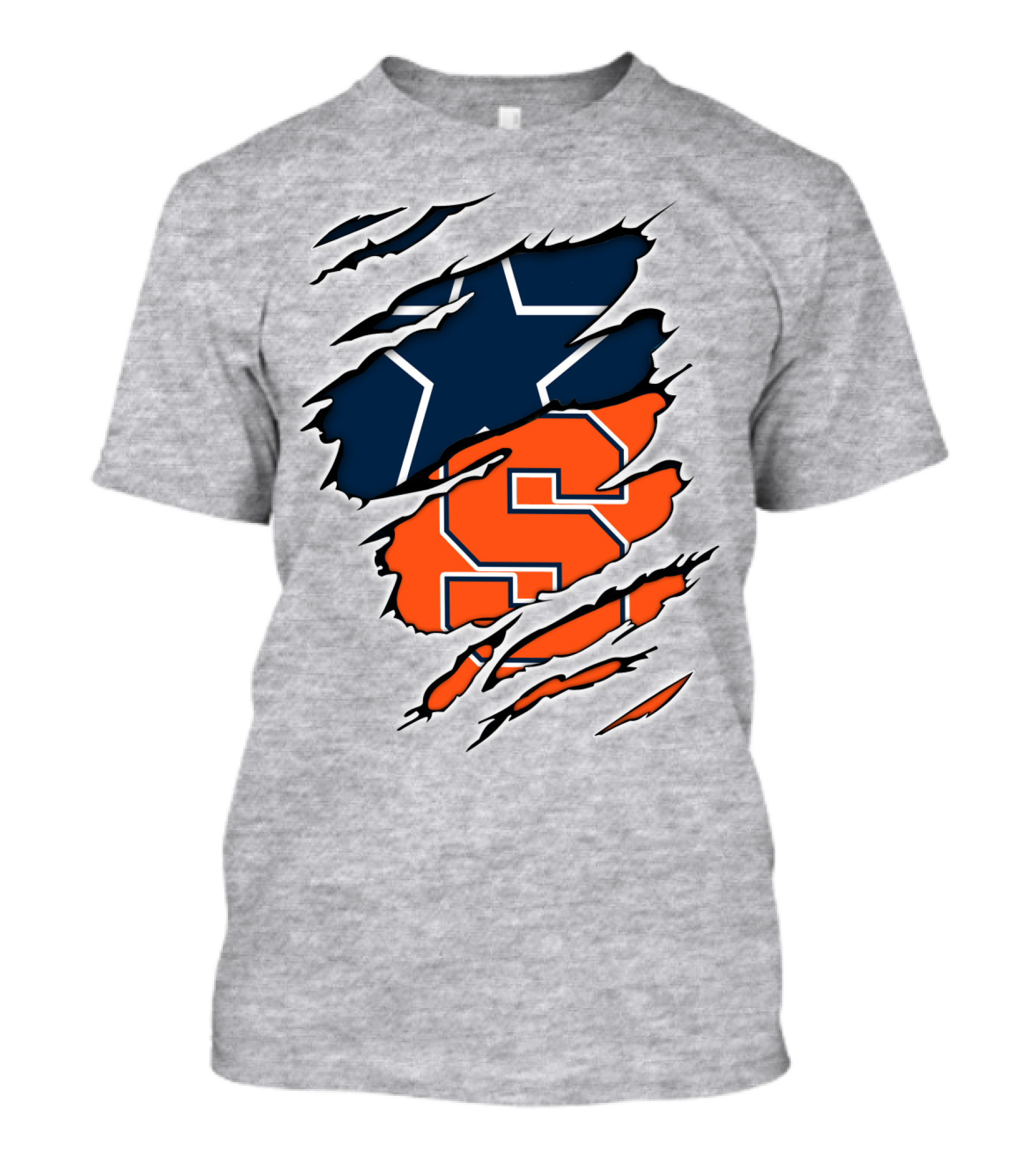 Syracuse Cowboys Star Torn Layers T-Shirt