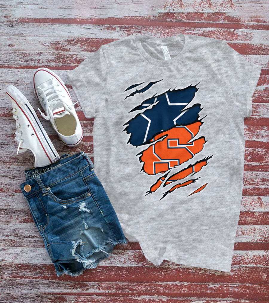 Syracuse Cowboys Star Torn Layers T-Shirt