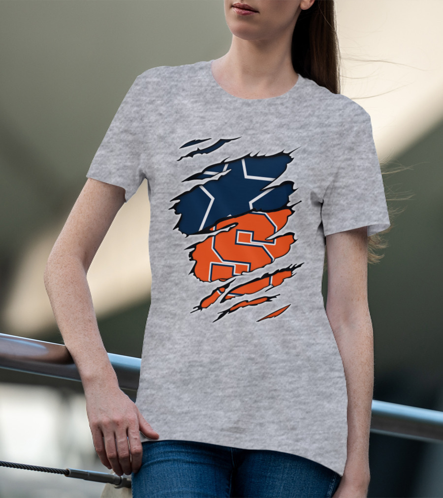 Syracuse Cowboys Star Torn Layers T-Shirt