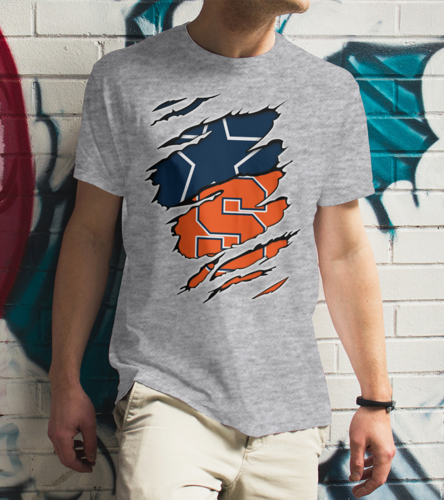 Syracuse Cowboys Star Torn Layers T-Shirt