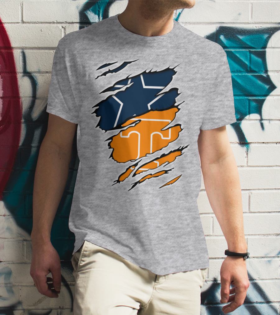 Cowboys Tennessee Vols Star Claw T-Shirt