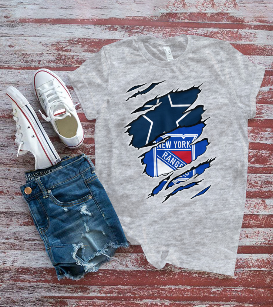 Cowboys Star New York Rangers Fusion T-Shirt
