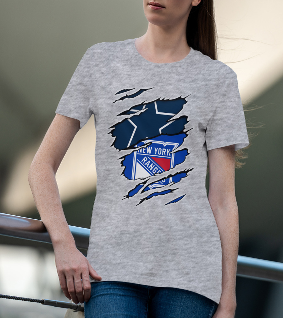 Cowboys Star New York Rangers Fusion T-Shirt