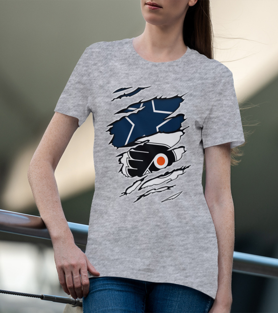 Cowboys Flyers Cowboys Logos Blend T-Shirt