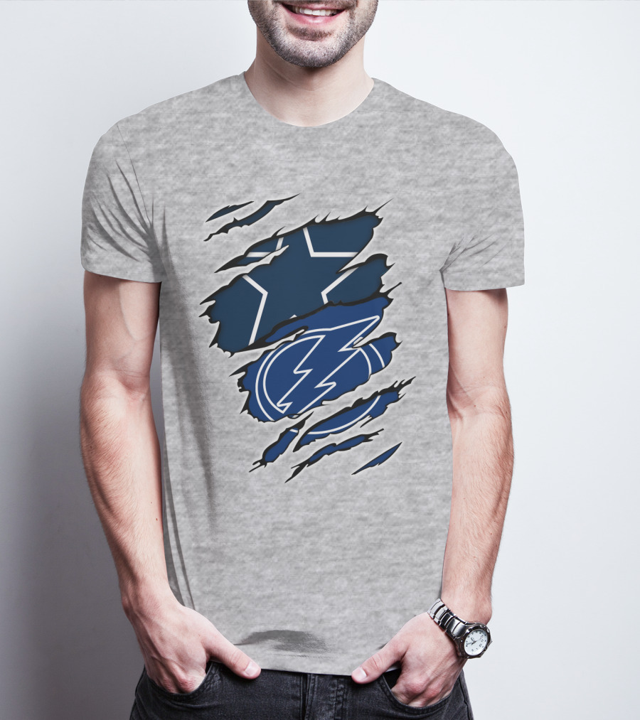 Cowboys Star Lightning Bolt T-Shirt