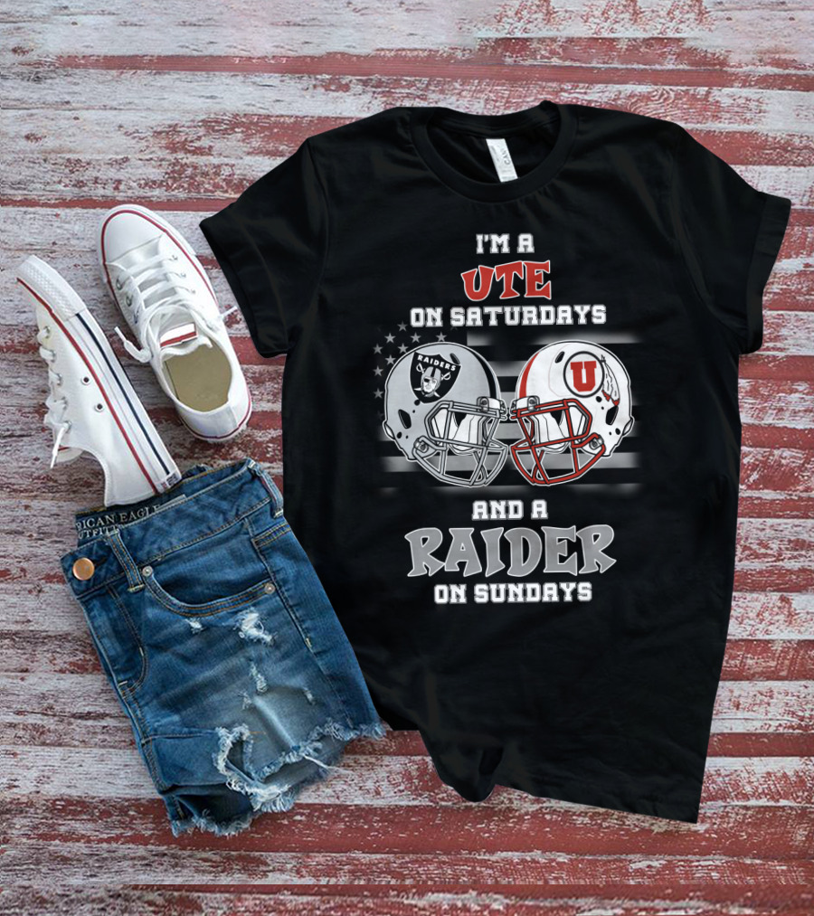 I'm A Ute On Saturdays And A Raider On Sundays T-Shirt