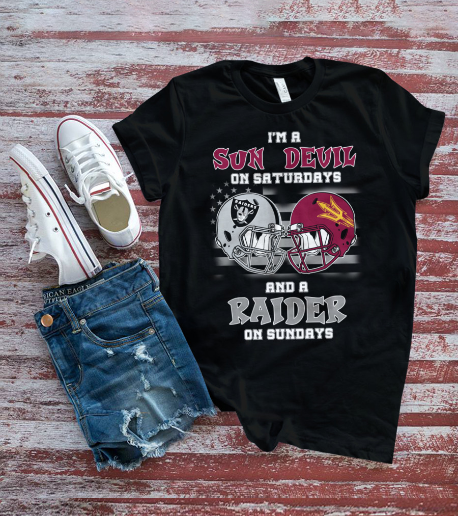I'm A Sun Devil On Saturdays And A Raider On Sundays T-Shirt