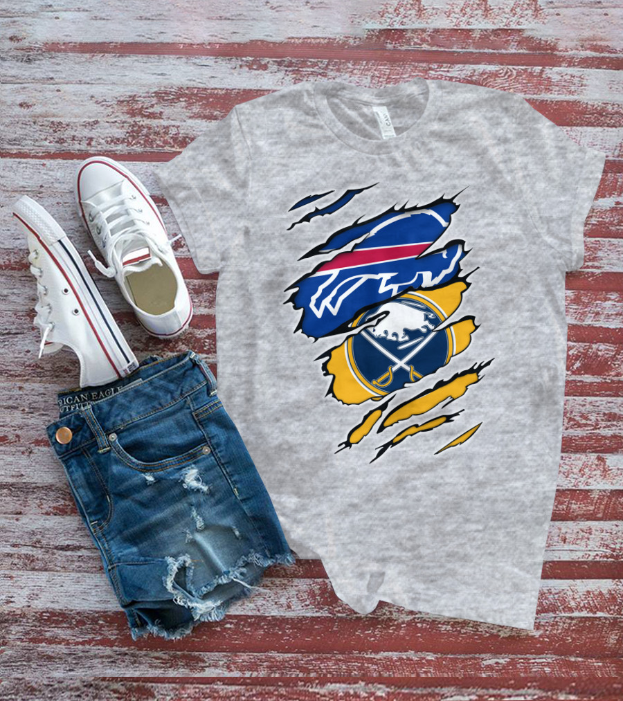 Buffalo Bills Sabres Logo Combo T-Shirt