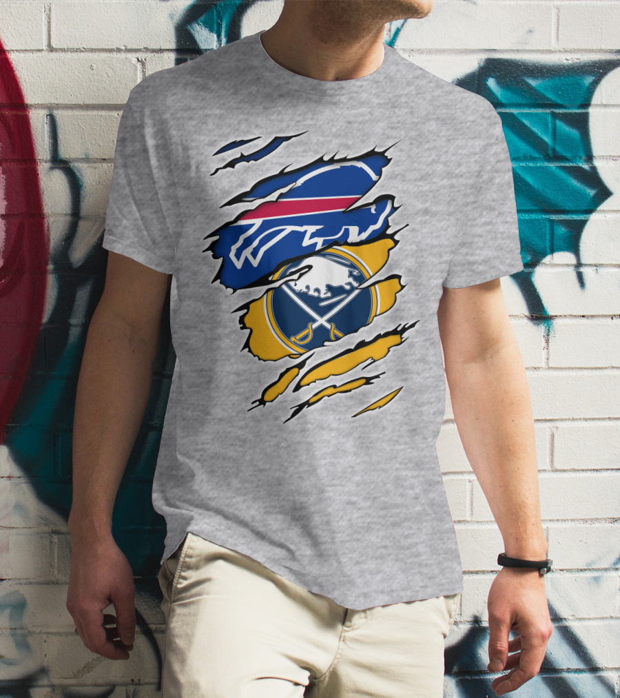 Buffalo Bills Sabres Logo Combo T-Shirt