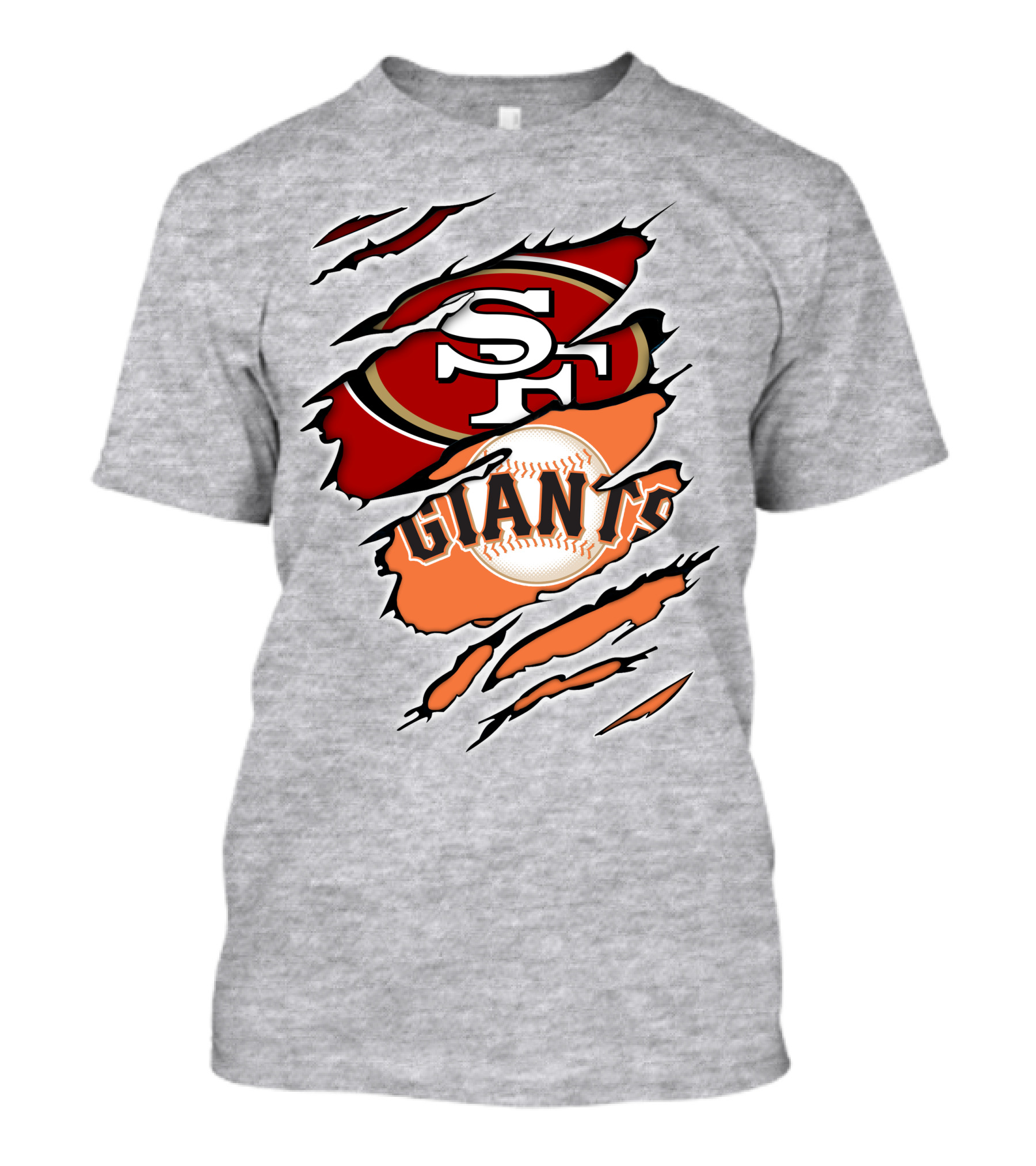 Giants Sf 49ers Baseball Football Combination T-Shirt