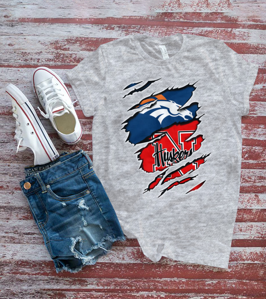 Broncos Huskers Broncos Huskers T-Shirt