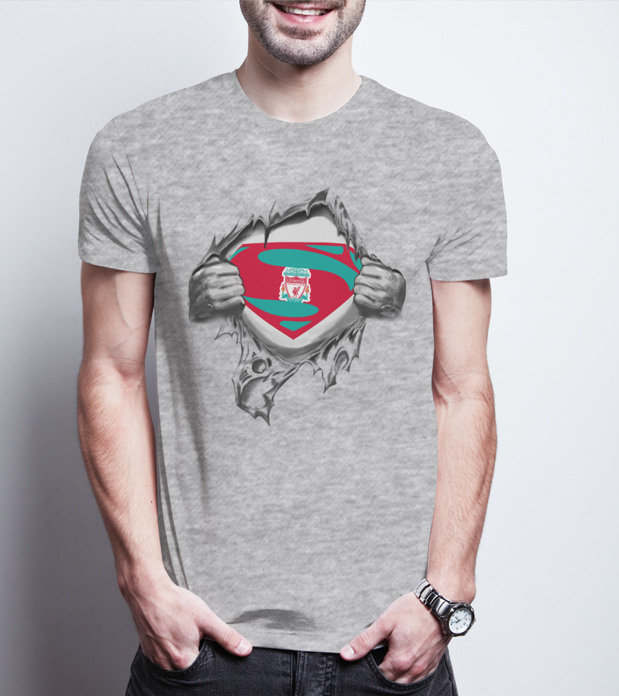 Liverpool Super Logo Tear Reveal T-Shirt