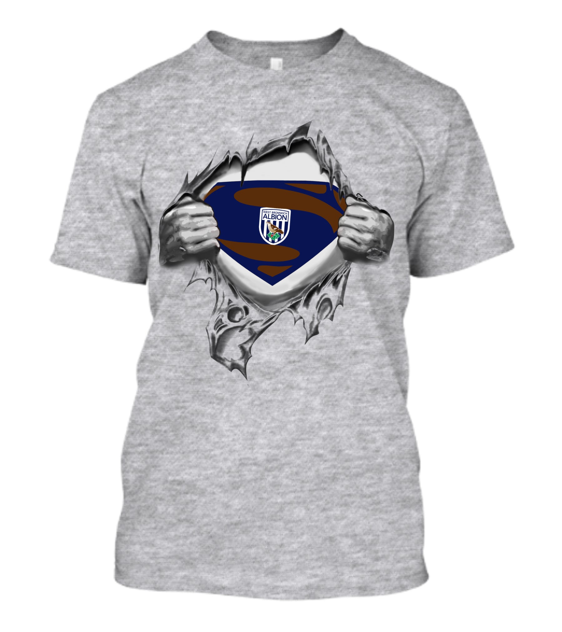 West Bromwich Albion Superman Emblem Reveal T-Shirt