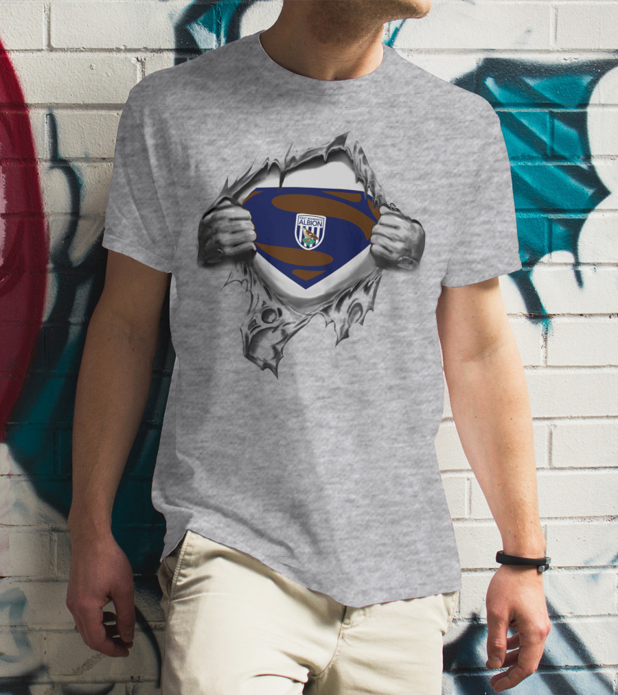 West Bromwich Albion Superman Emblem Reveal T-Shirt