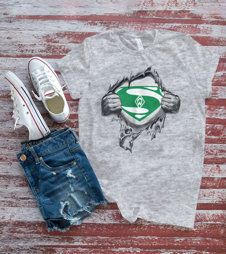 DFL SV Werder Bremen Superman Logo Rip T-Shirt