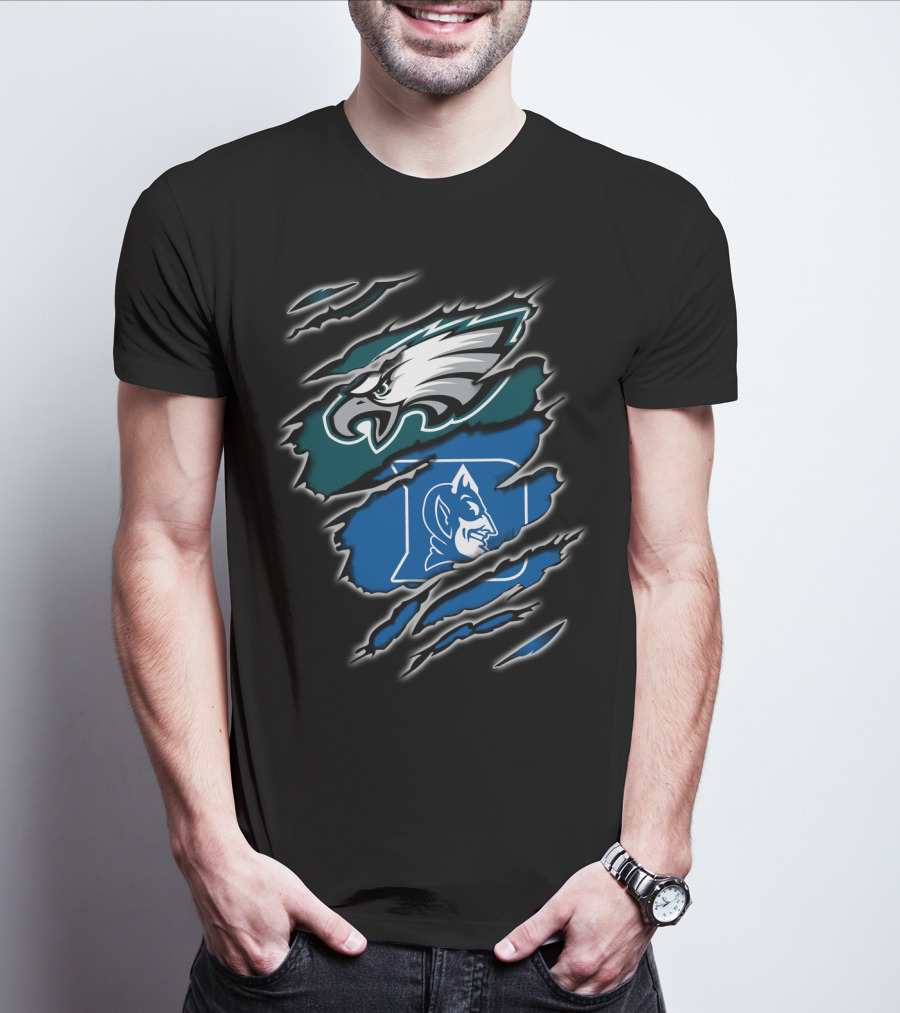 Philadelphia Eagles Duke Blue Devils Fan T-Shirt