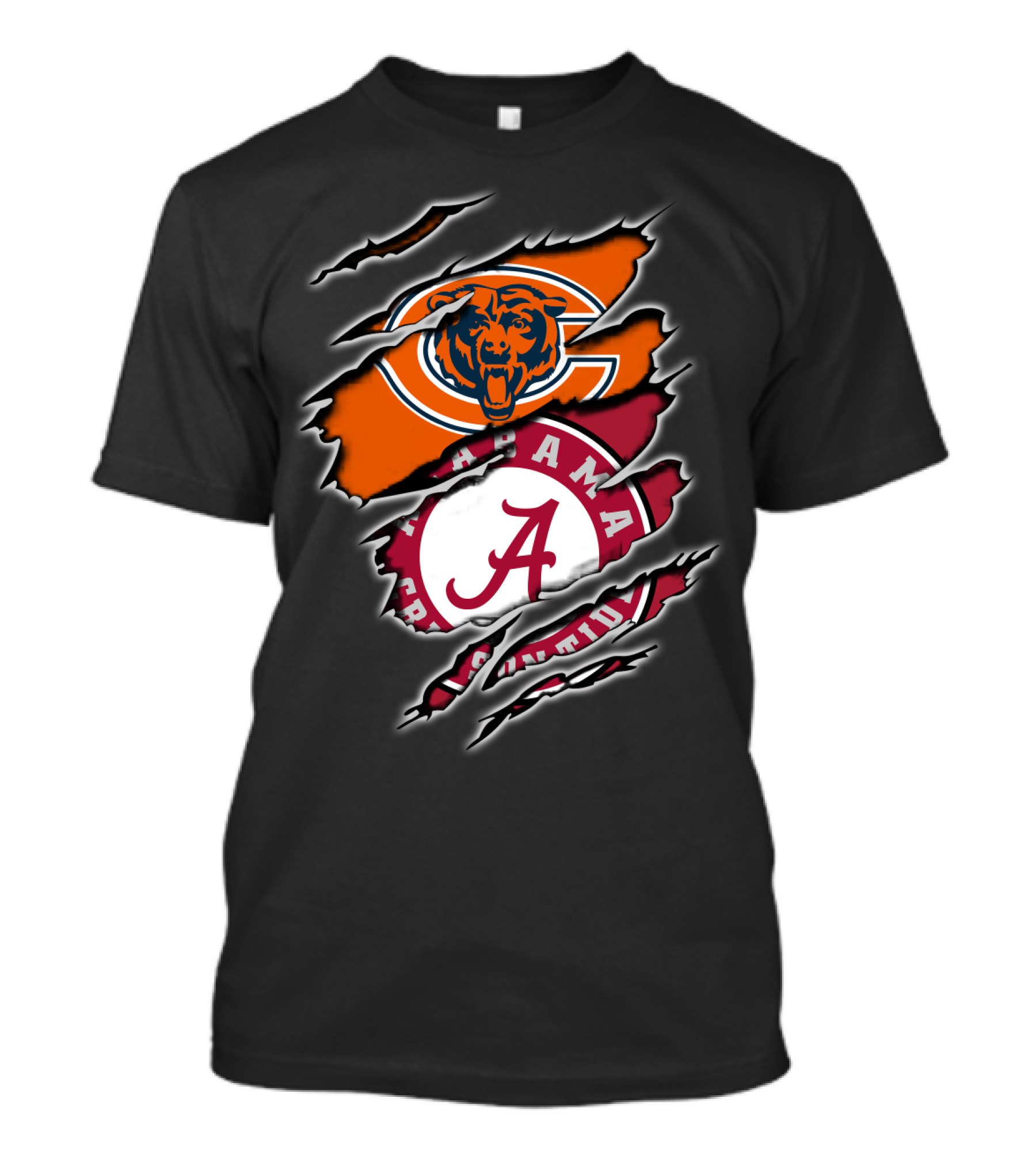 Chicago Bears Alabama Crimson Tide Crossover T-Shirt