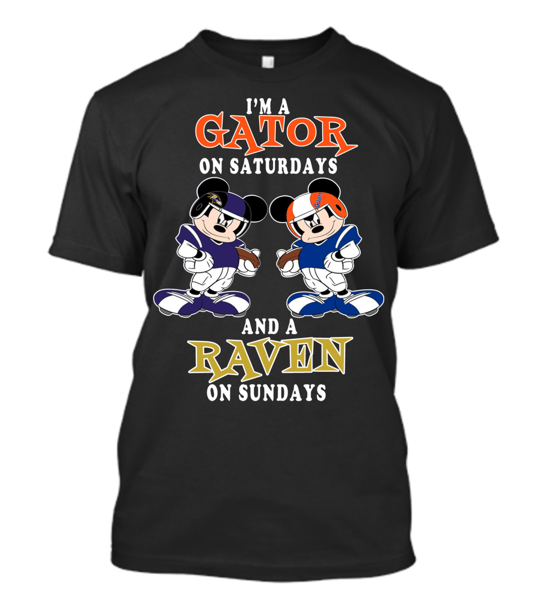 I'm A Gator On Saturdays And A Raven On Sundays T-Shirt