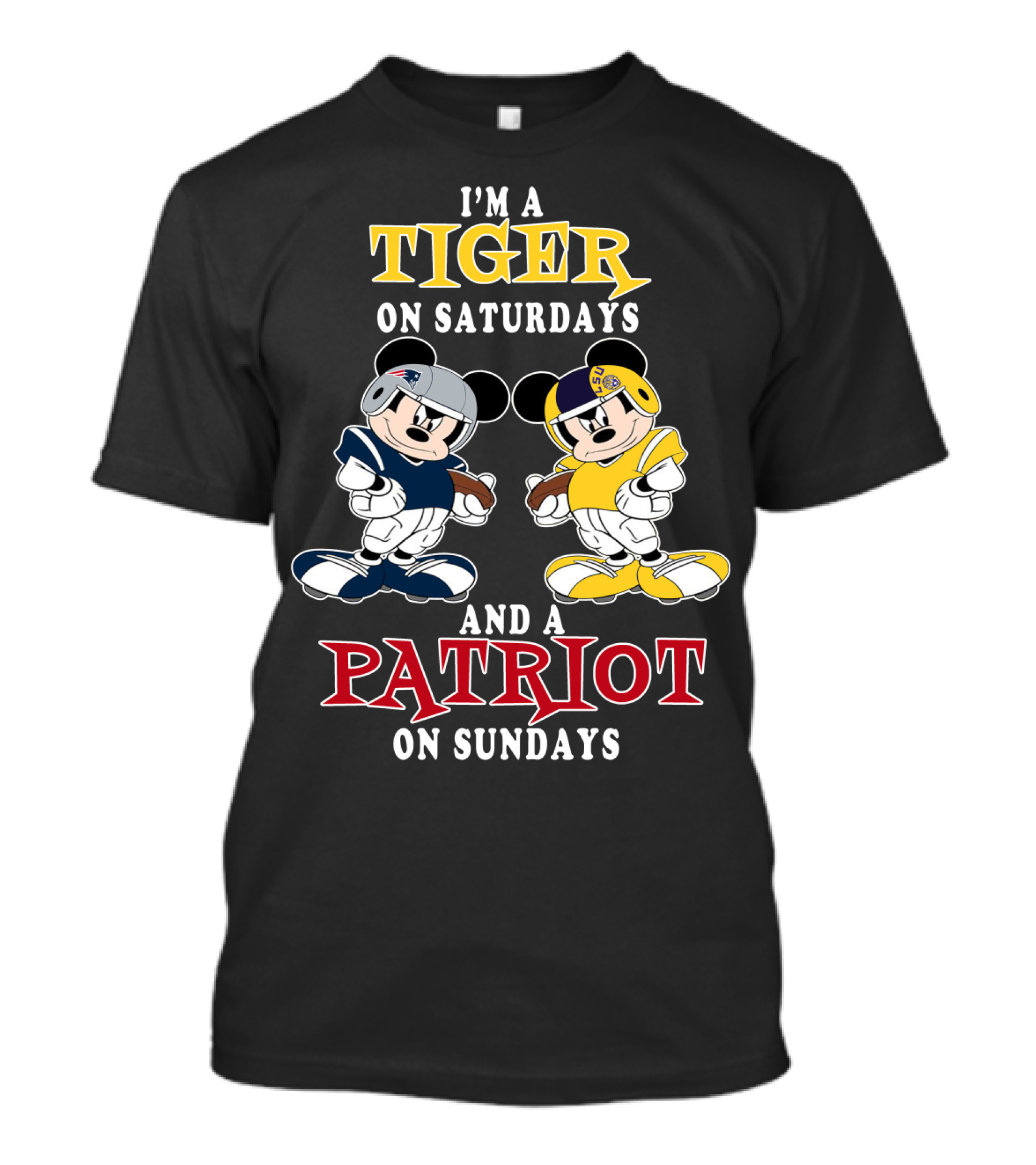 I'm A Tiger On Saturdays And A Patriot On Sundays T-Shirt