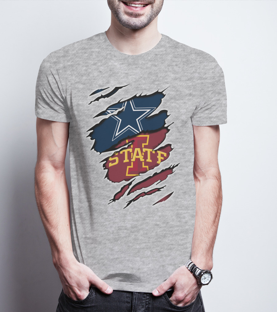 Dallas Cowboys Iowa State Cyclones Tearaway Combo T-Shirt