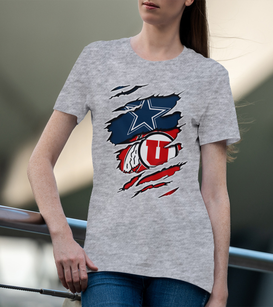 Dallas Cowboys Utah Utes Football Fan T-Shirt