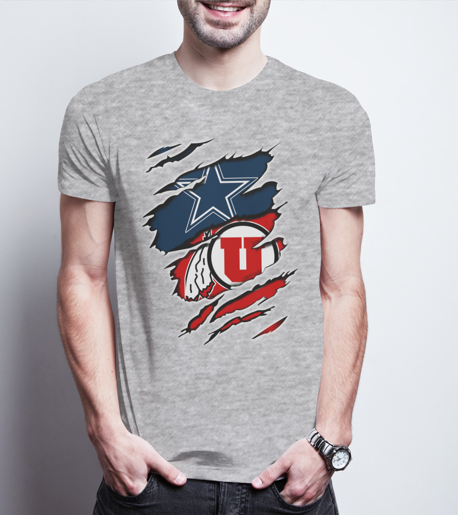 Dallas Cowboys Utah Utes Football Fan T-Shirt
