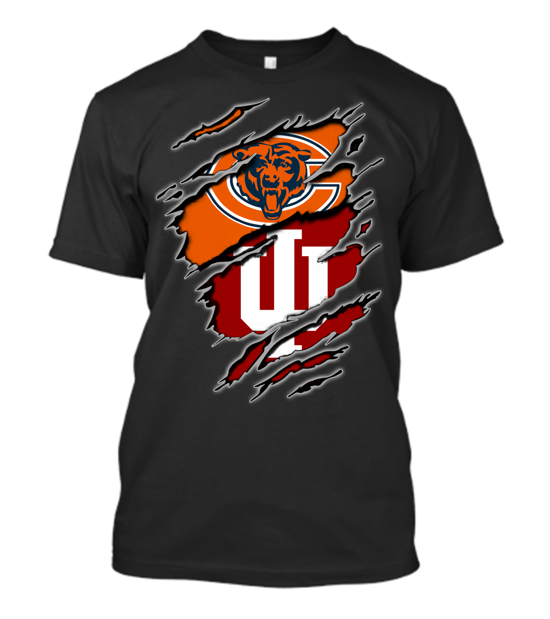 Chicago Bears Indiana Hoosiers Crossover T-Shirt