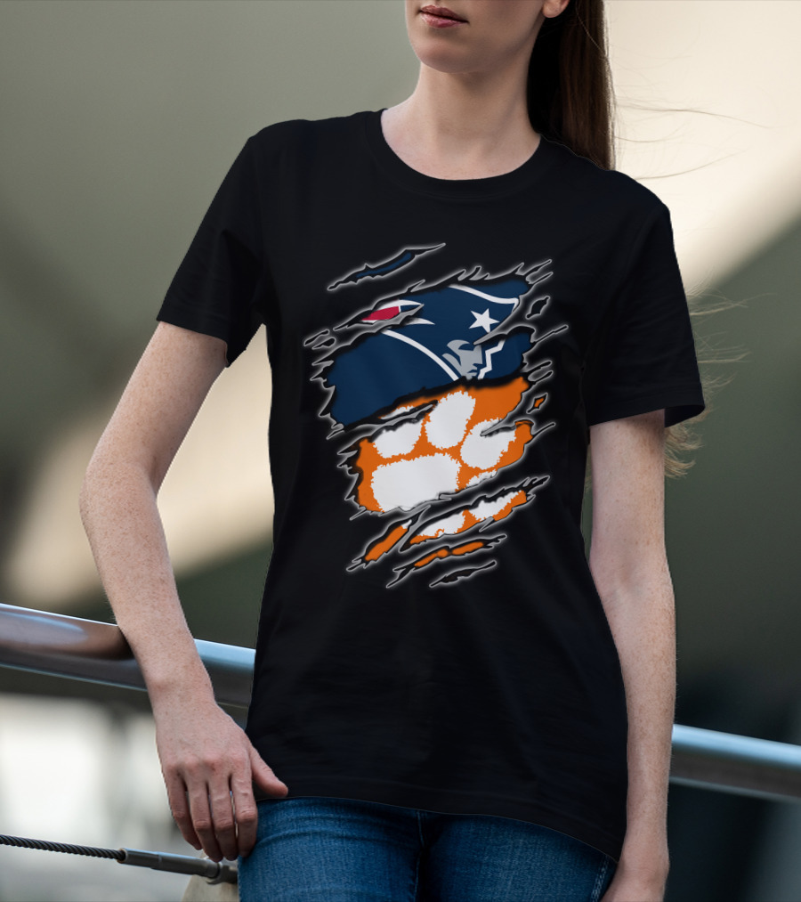 Patriots Clemson Paw Ripped T-Shirt