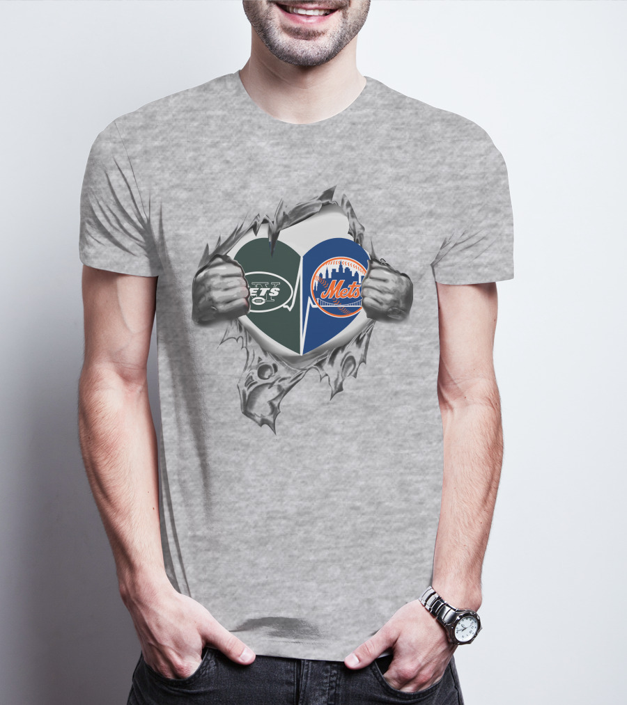 Jets Mets Heart Tornado Fan Passion T-Shirt