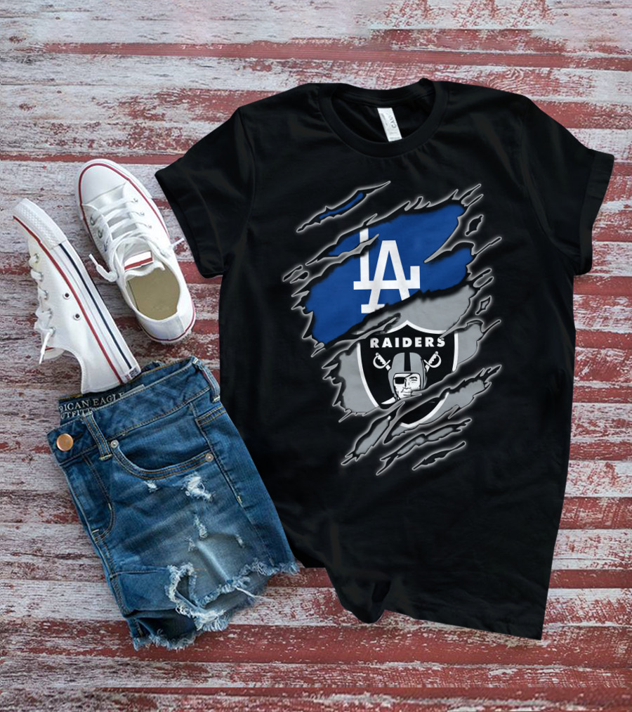 La Dodgers Raiders Fan Pride T-Shirt