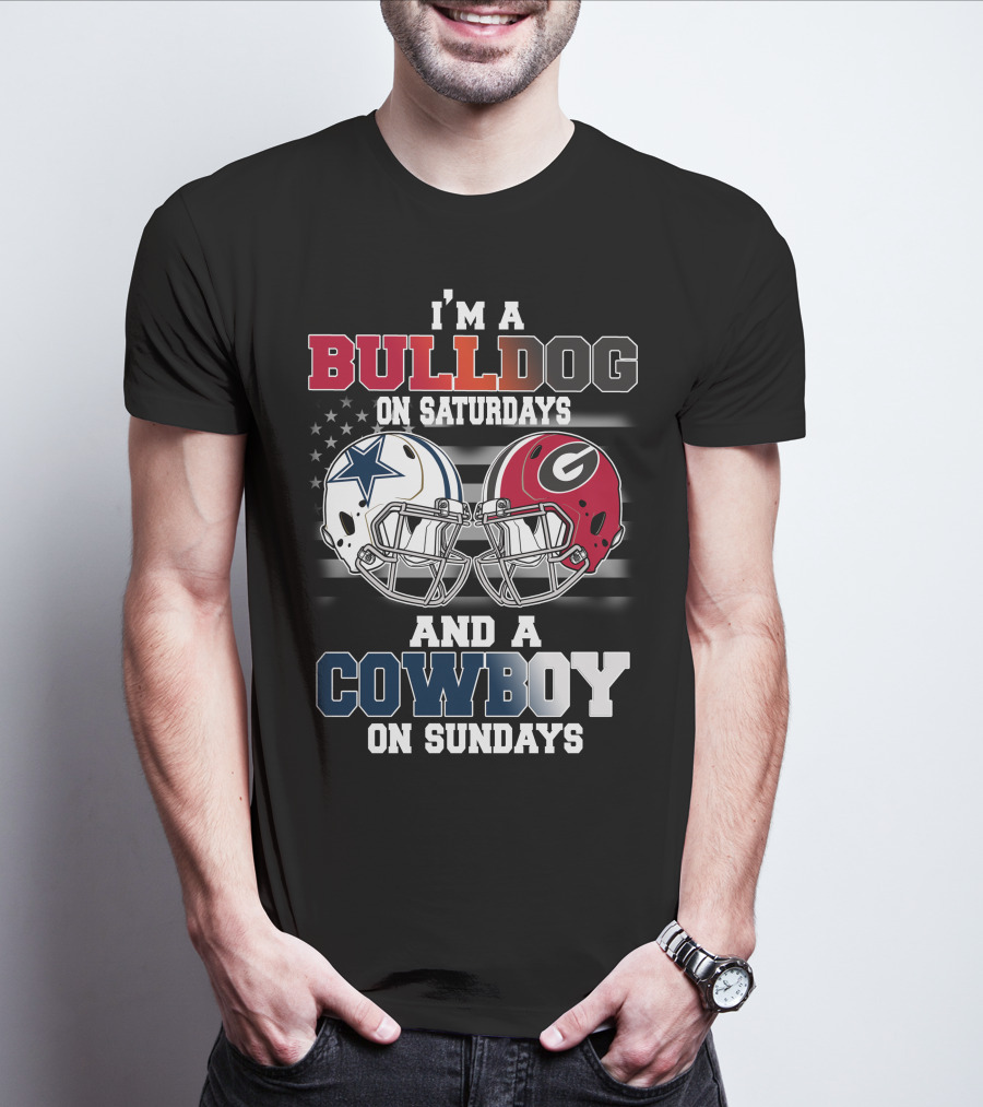 I'm A Bulldog On Saturdays And A Cowboy On Sundays T-Shirt