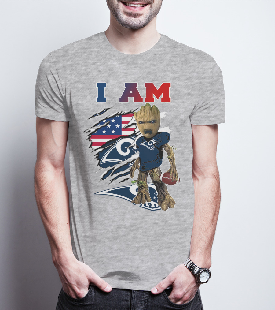 I Am Rams American Football Character Blend T-Shirt