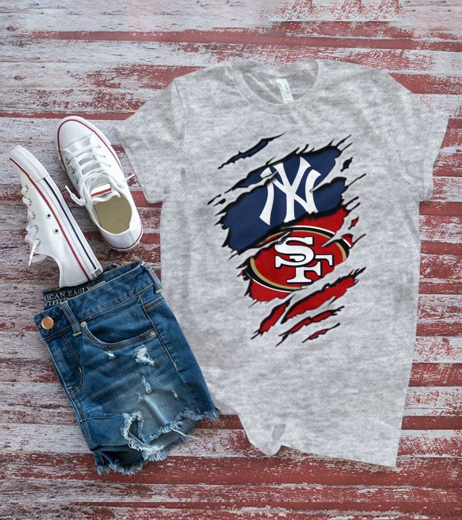 Yankees Sf 49ers Logo Mashup T-Shirt
